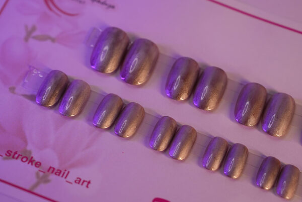 D:\Daily Task\oneStrokshope\new data\Onestroke Glaze Finishing Press On nails Brown Glaze nail