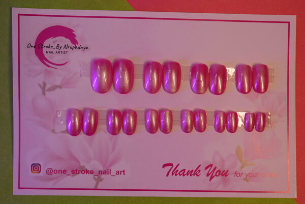 Glaze Finishing Press On nails Pink Glaze