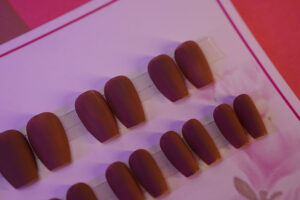 Matte Press on nails Brigh Brown MAtte