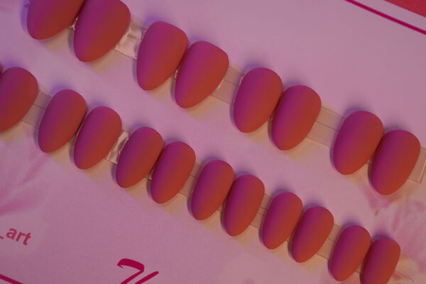 Matte 02- Pink -Medium Almond Shape