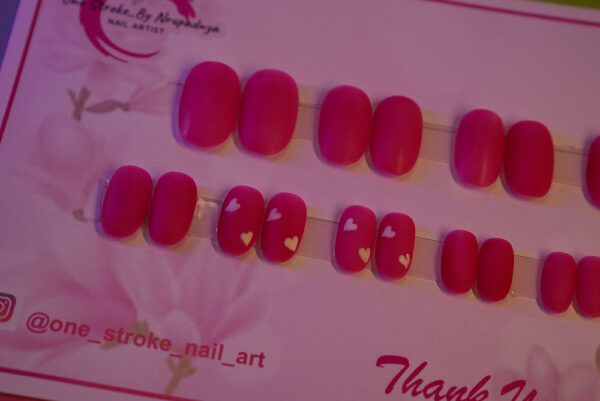 Matte - Pink -Medium Round Shape